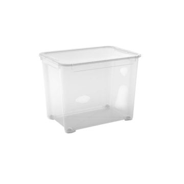 CONTENITORE T BOX IN PLASTICA TRASPARENTE 55.5X39 H. 42.5CM 70LT