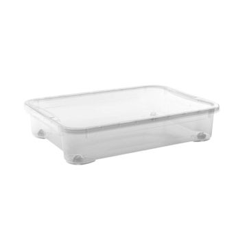 CONTENITORE T BOX IN PLASTICA TRASPARENTE 79.5X58 H. 18CM 54LT 