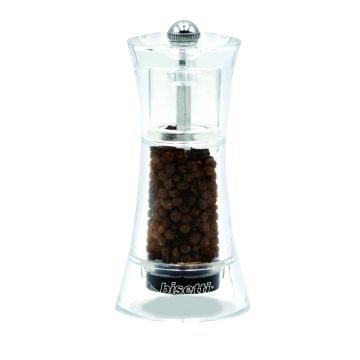 MACINA PEPE VERONA IN ACRILICO TRASPARENTE H. 13CM