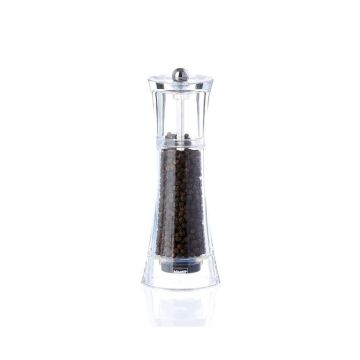 MACINA PEPE VERONA IN ACRILICO TRASPARENTE H. 17.5CM