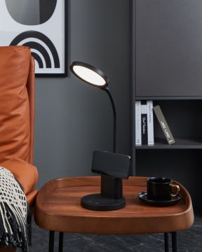 LAMPADA DA TAVOLO A LED BROLINI NERA H. 55CM - 2.1W 2700-6000K 300lm 