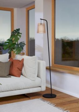 PIANTANA FATTORIA NERO E NATURAL/BIANCO 49.5X170CM - 1XE27 25W
