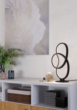 LAMPADA DA TAVOLO A LED GIANELLA NERO/BIANCO 21.7X39.5CM - 14.5W 3000K 1400lm
