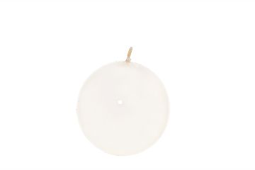 CANDELA A SFERA AVORIO LUCIDA DIAM. 8