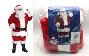 VESTITO BABBO NATALE XL C/CAMPANA 8PZ
