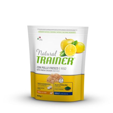 NATURAL TRAINER DOG ADULTO SMALL & TOY POLLO FRESCO GR 800