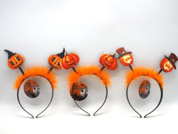 CERCHIETTO HALLOWEEN 20.5X23CM ZUCCHE ASSORTITO