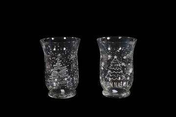 VASO HURRICANE NATALIZIO VETRO