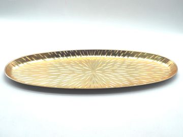 SVUOTATASCHE OVALE ORO 51X18CM H 2CM SVUOTATASCHE OVALE ORO 51X18CM H 2CM