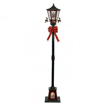 LAMPIONE BABBO NATALE CON MUSICA/LUCE E MOVIMENTO USO INTERNO H. 154CM