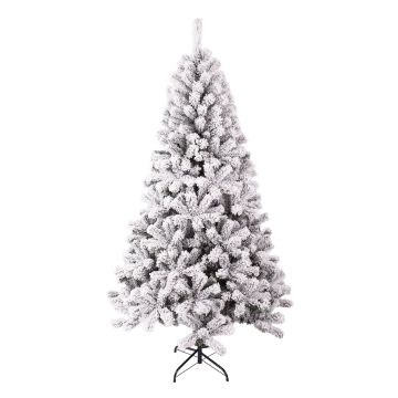 ALBERO DI NATALE FLOCCATO MOD. NEWFLOCK H. 180CM