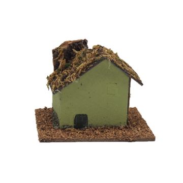 BASE IN SUGHERO CON CASETTA DI CARTA VERDE 