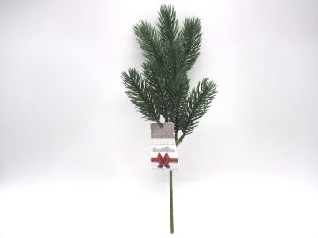 RAMETTO AGHI PINO IN PLASTICA 33CM