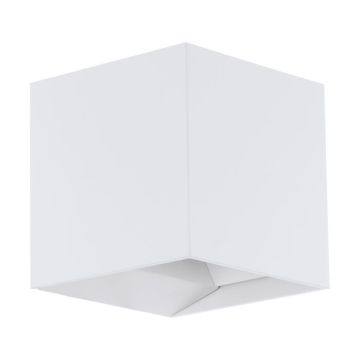 APPLIQUE DA ESTERNO A LED CALPINO BIANCO H. 10.5CM - 2X3.3W 2X340lm 3000K 