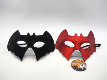MASCHERA HALLOWEEN PIPISTRELLO ROSSA O NERA PER UOMO ASSORTITO