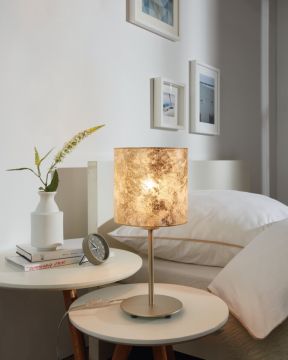 LAMPADA DA TAVOLO VISERBELLA CHAMPAGNE/ORO 18X40CM - 1XE27 60W