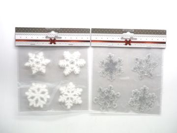 GEL DECORO FIOCCO DI NEVE ARGENTO/BIANCO ASSORTITO