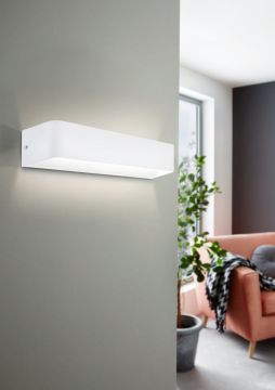 APPLIQUE A LED SANIA 4 BIANCO 37X9 H. 8CM - 12W 3000K 1400lm