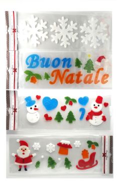 ADESIVI PER FINESTRE NATALIZIE H 15X50CM