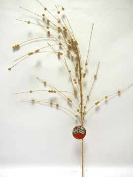 RAMO A CADUTA LUCENTE ORO C/PALLINE H 90CM