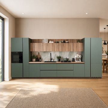 CUCINA MOD.LAB VERDE OLIVA IN PET 