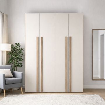 ARMADIO CM 180X55 H.247 NOCE E CANAPA