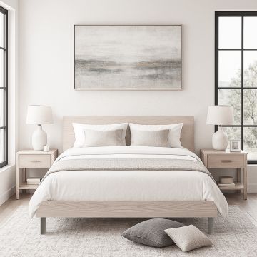 LETTO MATRIMONIALE CON GIROLETTO MOD. KATERINA OLMO PERLA 