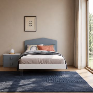 LETTO 1 PIAZZA E 1/2 CON GIROLETTO MOD. EDDY ROVERE NORDICO E AVIO