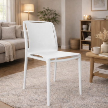 GRANDSOLEIL - SEDIA MOD. VELAIR IN POLIPROPILENE BIANCO