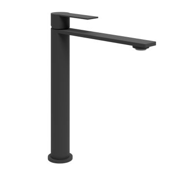 LINEA HORUS - MIX LAVABO ALTO MONOCOMANDO IN ACCIAIO NERO OPACO