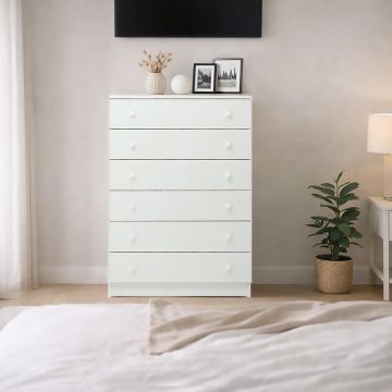 CASSETTIERA MOD. MULTIUSO CM 77X47 H. 107 BIANCA