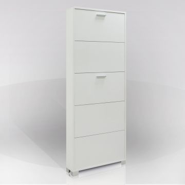 SCARPIERA 5 RIBALTE TUTTA BIANCA