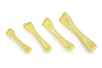 GIOCO CANE OSSO NYLON AROMAT. VANIGLIA 19CM