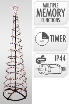 ALBERO A LED A CASCATA CON 756 LED 70X210CM