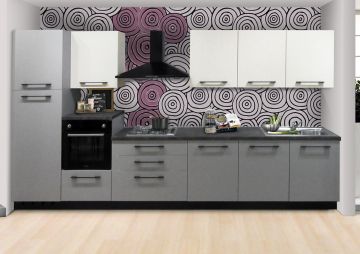CUCINA COMPONIBILE MOD. SKY IVORY E GREY