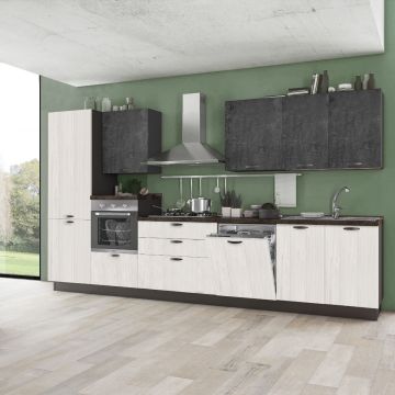 CUCINA MOD. MIRA COMP. LOLA CM 360X60 H.216 VERSIONE SINISTRA