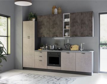 CUCINA MOD. MIRA COMP. SARA CM 300X60 H.240 VERSIONE SINISTRA