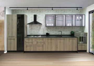 CUCINA COMPONIBILE MOD. SKY QUERCIA VECCHIA