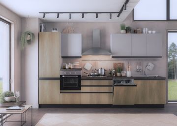 CUCINA MOD. EMILY COMP. LOLA CM 360X60 H.216 VERSIONE SINISTRA 