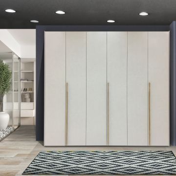 ARMADIO MOD. UNO CM 277X61 H. 246 FINITURA CALCE E ROVERE NODATO