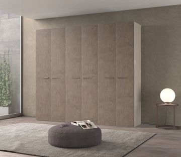 ARMADIO MOD. HORIZON CM 268.8X58 H. 247 OLMO E BRONZO 