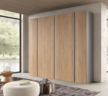 ARMADIO CM 270X58 H. 247 FANGO E NOCE