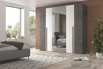 ARMADIO 6A BATT LOFT OSSIDO /SPATOLATO CON SP.FUME' 10640751