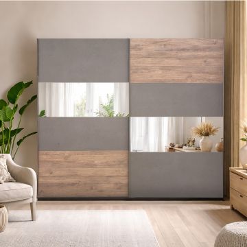 ARMADIO MOD. MUST 276.5X55 H. 240 BRONZO E MERCURE 