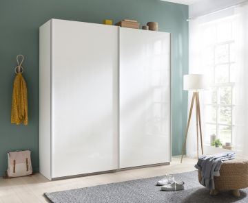 ARMADIO MOD. SYSTEMA CM 203,5X64/67 H. 222,5 BIANCO LUCIDO