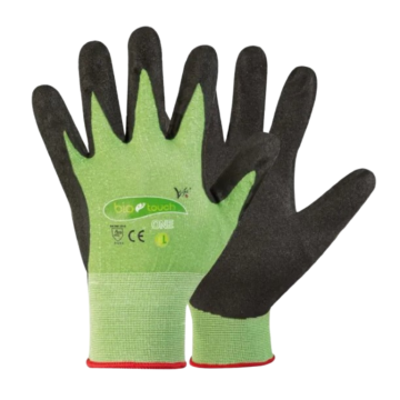 GUANTI DA LAVORO BIOTOUCHONE IN NYLON/SPANDEX VERDE/NERO TG L