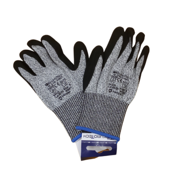 GUANTO PALMO IN NITRILE E MAGLIA GRIGIO/NERO TAGLIA 8