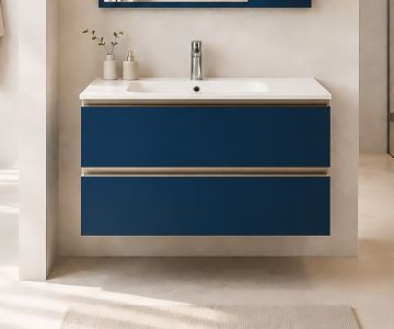 BASE BAGNO MOD. IPE CM 95.5 BLU OPACO