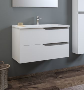 BASE BAGNO SOSPESA MOD. GRACE 2 CM 82 BIANCO LUCIDO