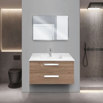 BAGNO COMPLETO MOD. ANGELA CM 102 NOCE